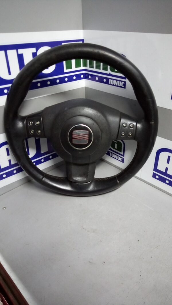 Volan in 3 spite cu comenzi si airbag SEAT Leon 1P 2005-2012