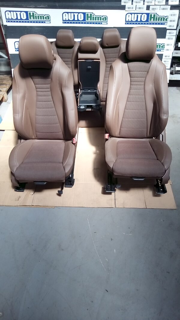 Set scaune fata spate + fete de usi Piele maro MERCEDES E-Class W213 2016-prezent