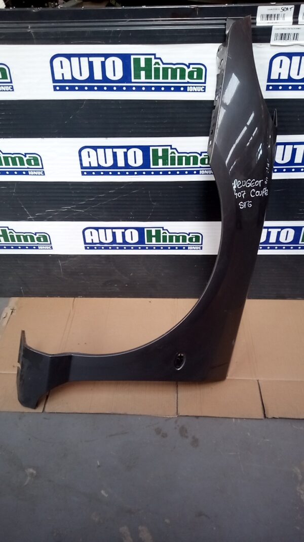 Aripa fata stanga gri PEUGEOT 407 Coupe 2004-2018