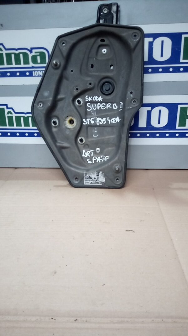 Macara geam ușa spate dreapta electrica fara motoras SKODA Superb II 3T 2008-2015