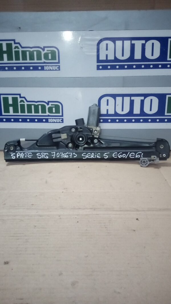 Macara geam ușa spate stânga electrica cu motoras BMW Seria V E60 2004-2010