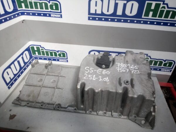 Baie de ulei motor cu senzor 7567723 / 7801365 / 2.5D-3.0D(aluminiu) BMW Seria 5 E60  2004-2010